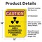 Signmission Radiation & Laser Sign, 18 in H x 12 in W, Vinyl Decal, Rectangle OS-2PACK-CR-D-1218-V-10250 - alternate 4